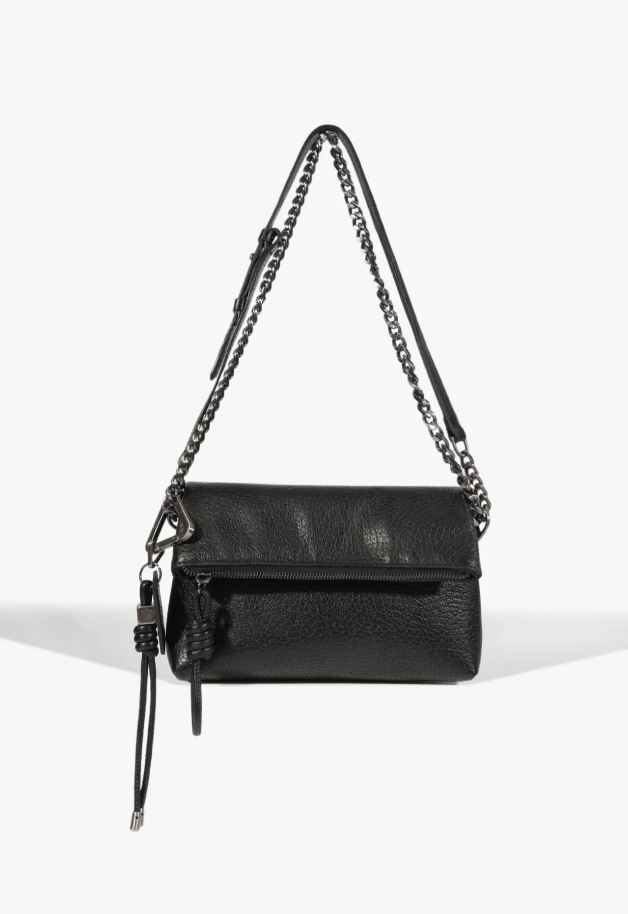 Bolsa Tiracolo Crossbody Elliot Pequena Couro Preta