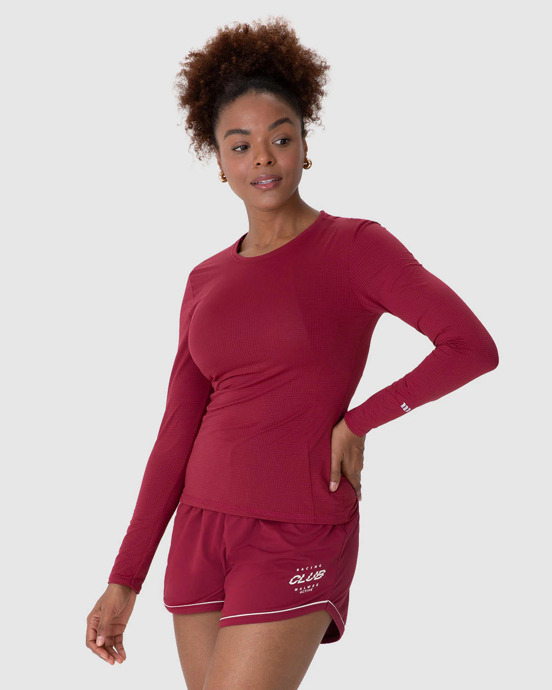 Blusa Esportiva Feminina Slim Manga Longa Malha Proteção UV Malwee Active