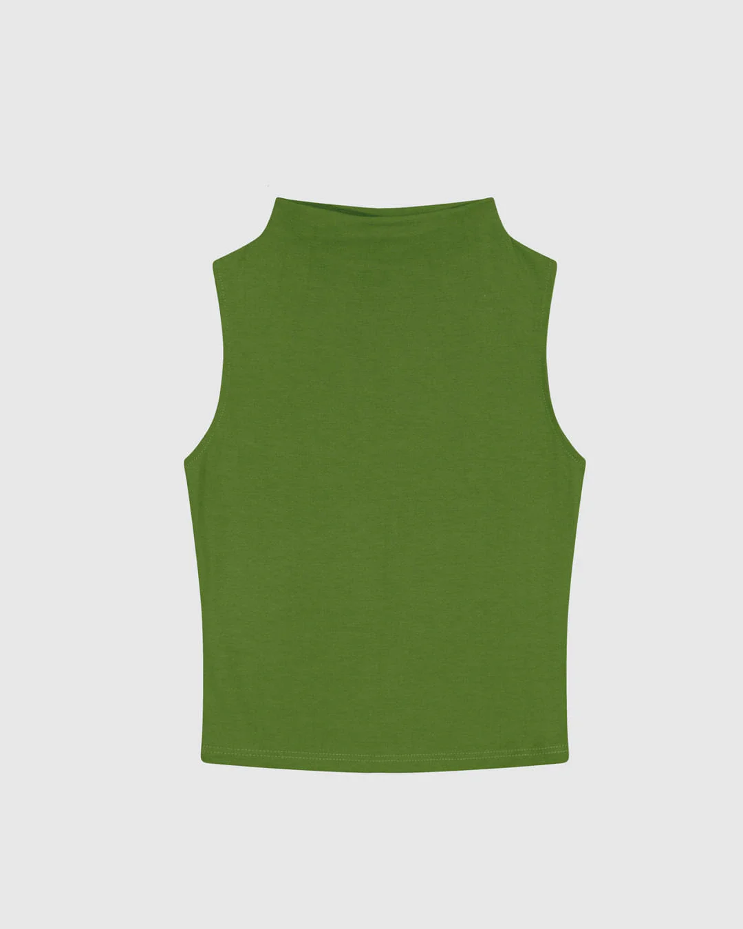 Regata Justa Feminina Gola Alta Sem Manga Em Malha Viscose Stretch - ENFIM