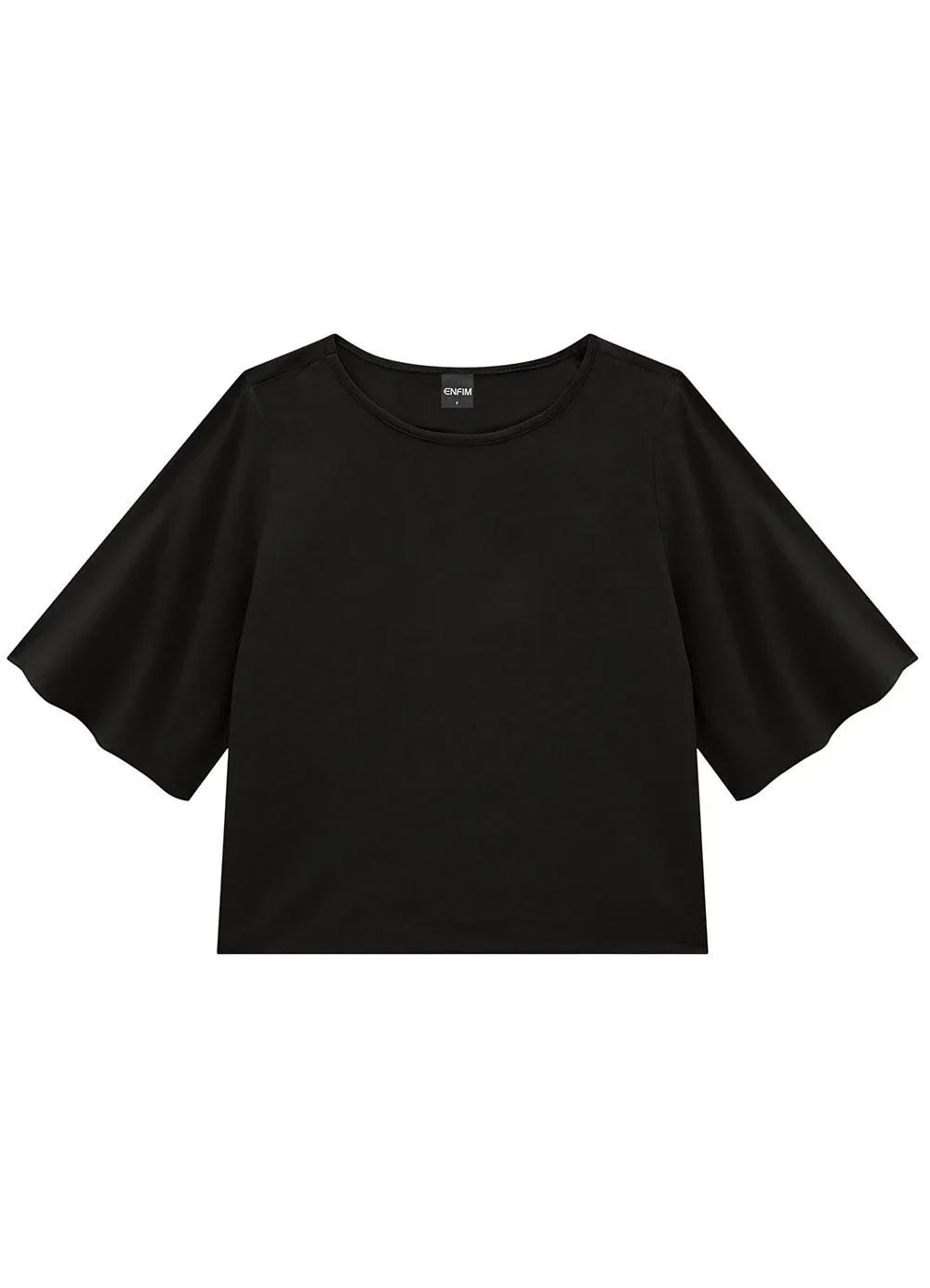 Enfim - Blusa Preta Box em Viscose