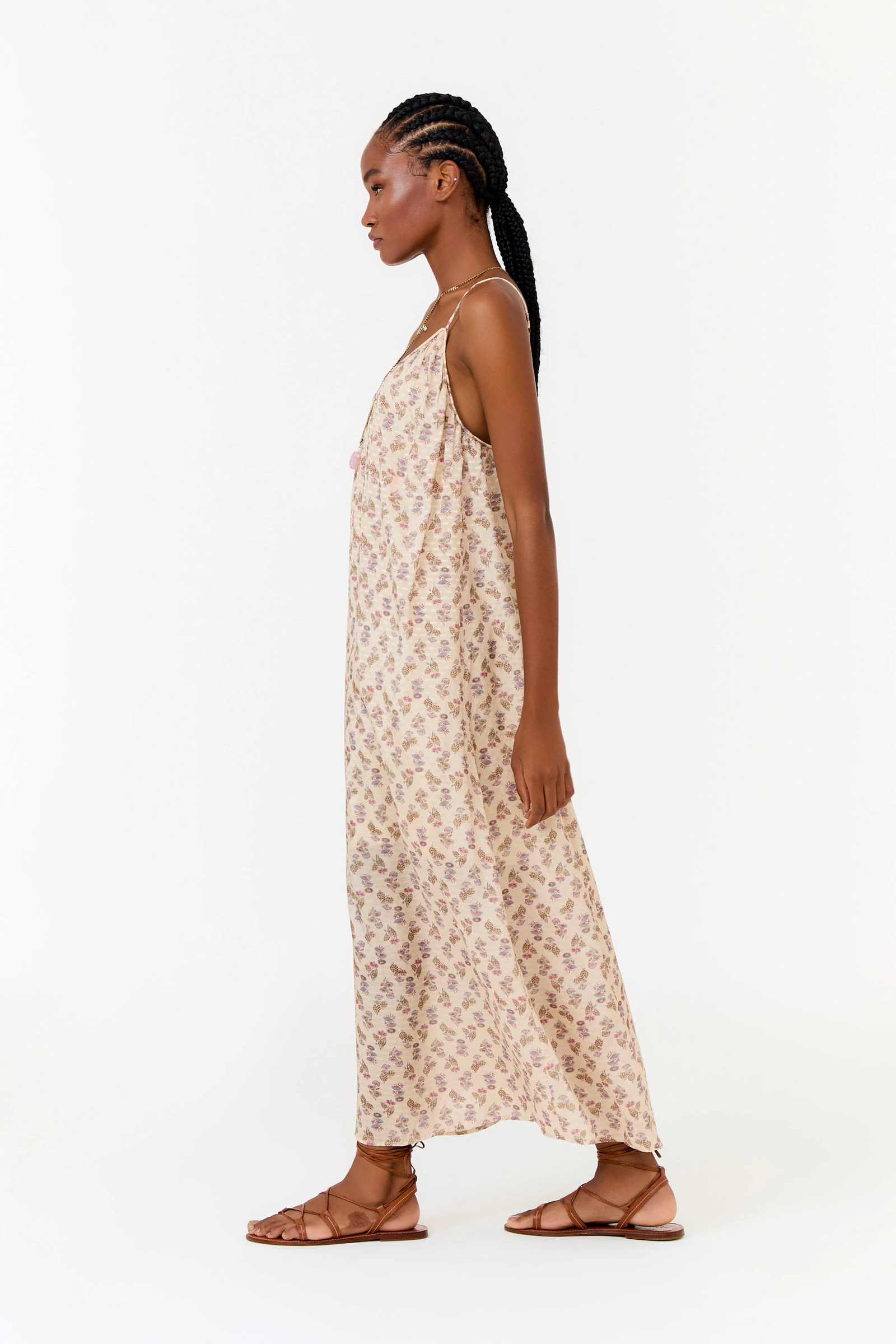 Vestido Midi Estampa Petal Mini