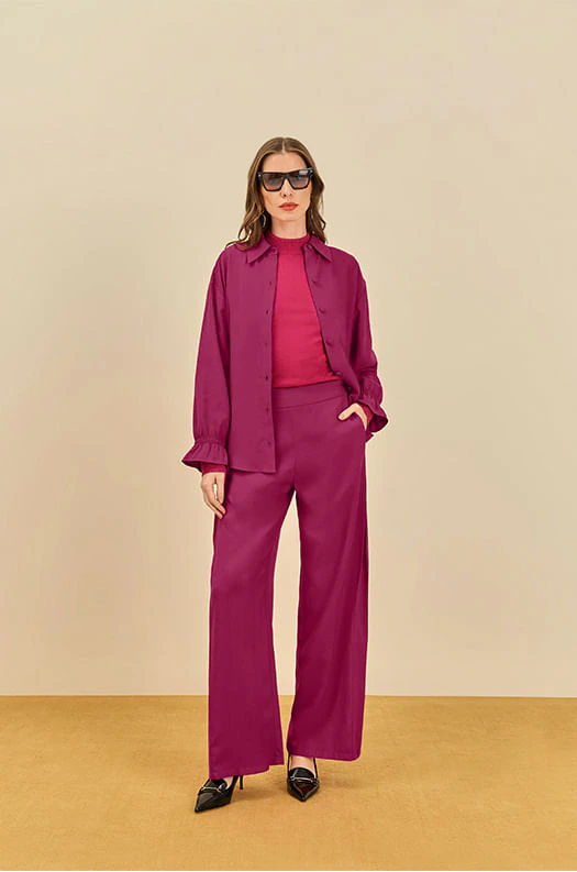 Calça Maria.Valentina Reta Alta Rosa