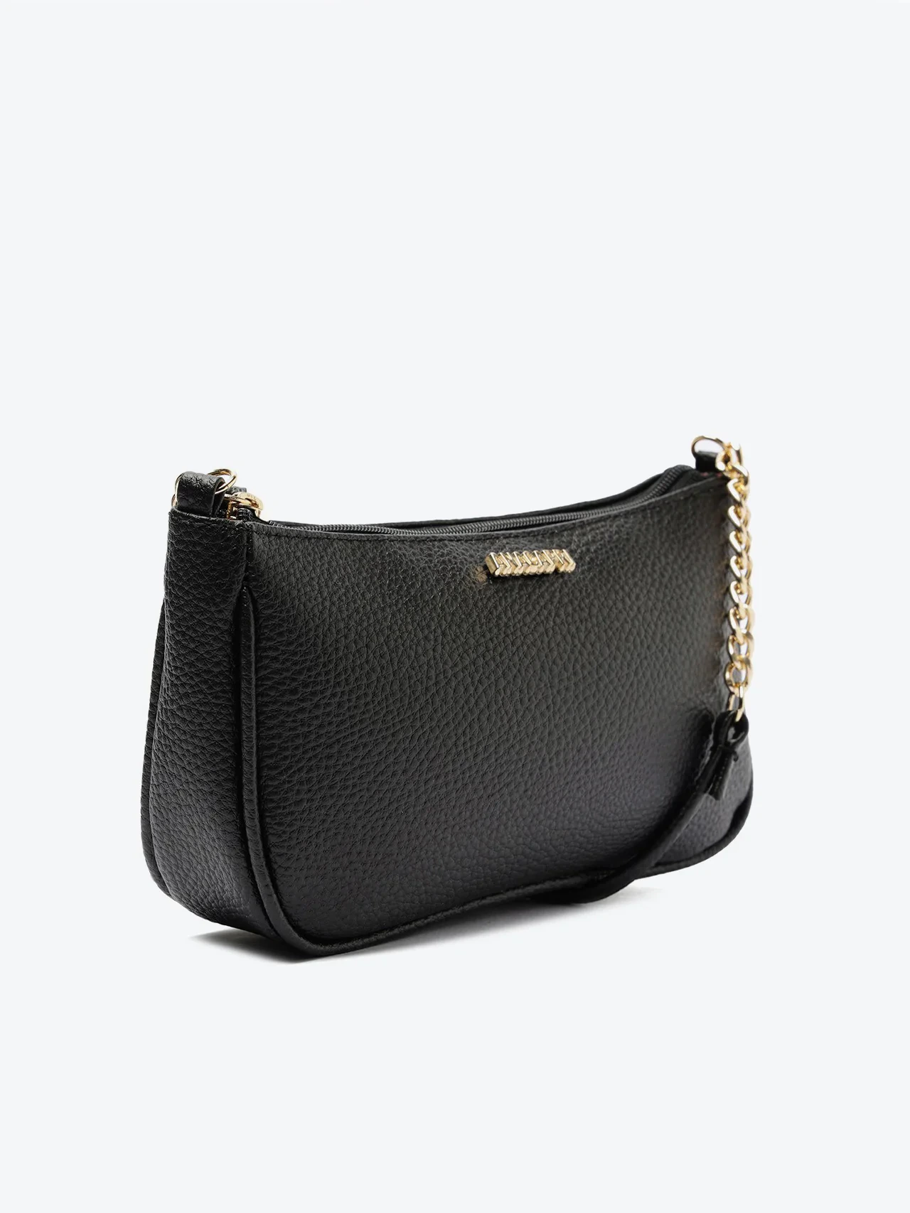 Bolsa Tiracolo Média Snake Preta