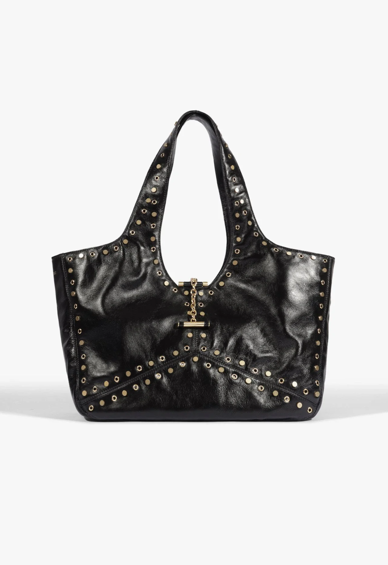 Bolsa Shopping Ricci Grande Couro Preta