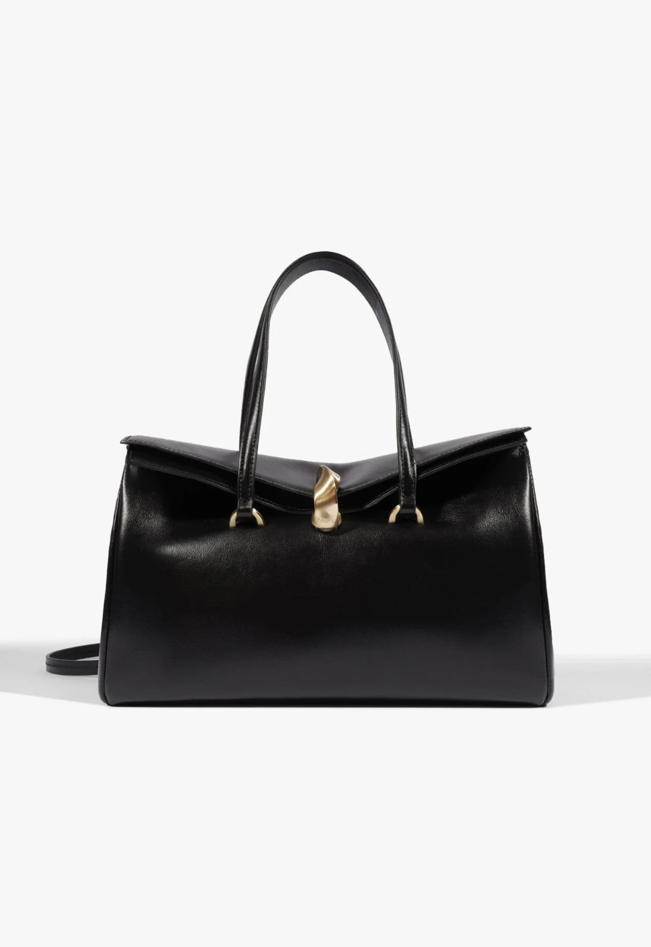 Bolsa Tote Mary Grande Couro Preta