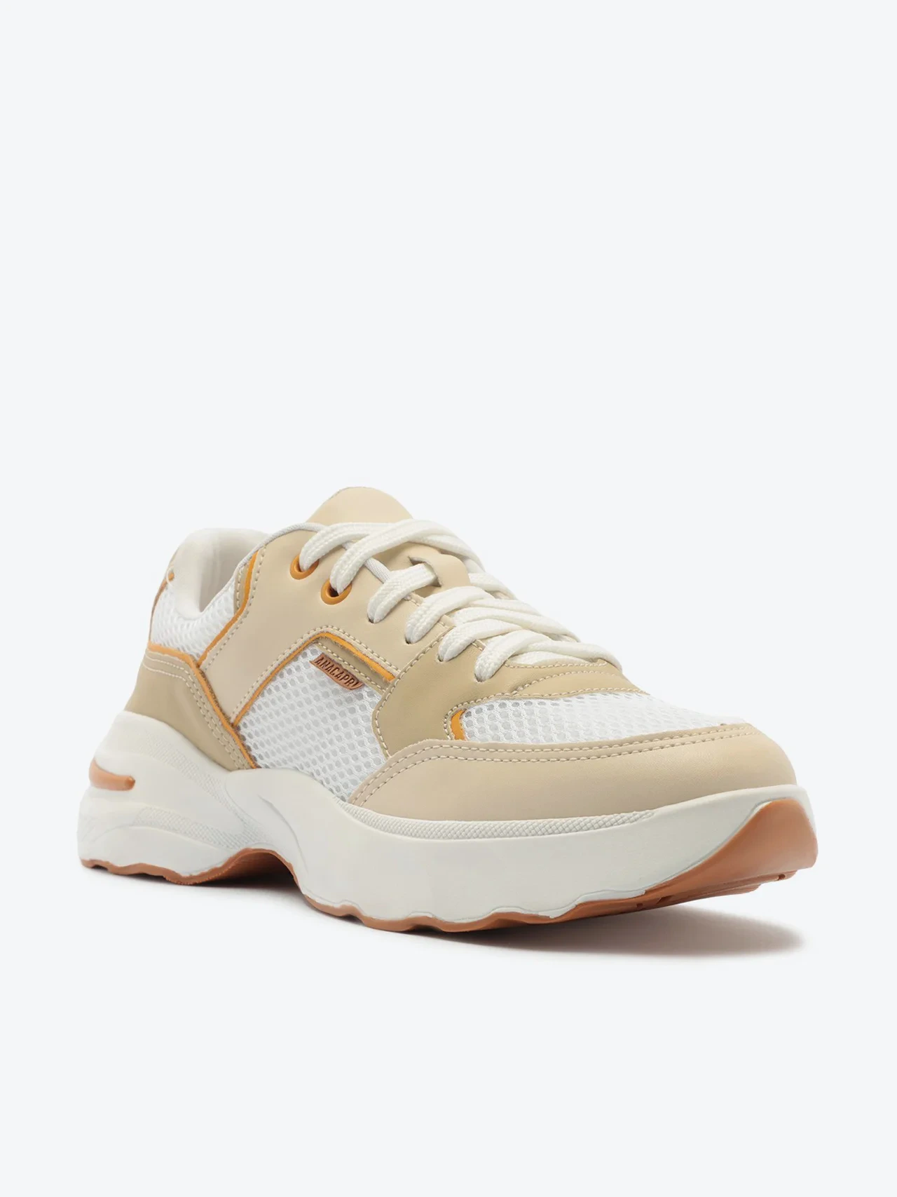 Tênis Chunky Branco Detalhe Laranja