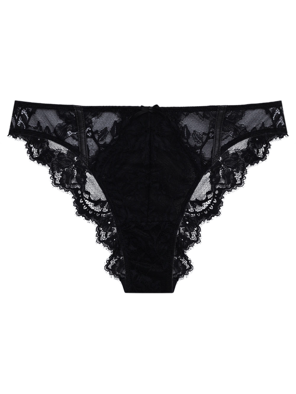 Calcinha Tanga Renda Burn Preto