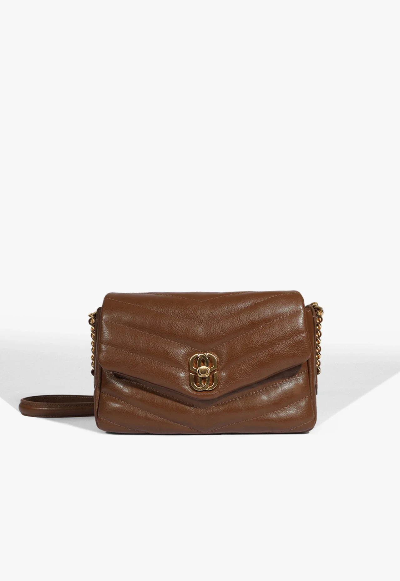 Bolsa Tiracolo Elara Couro Marrom