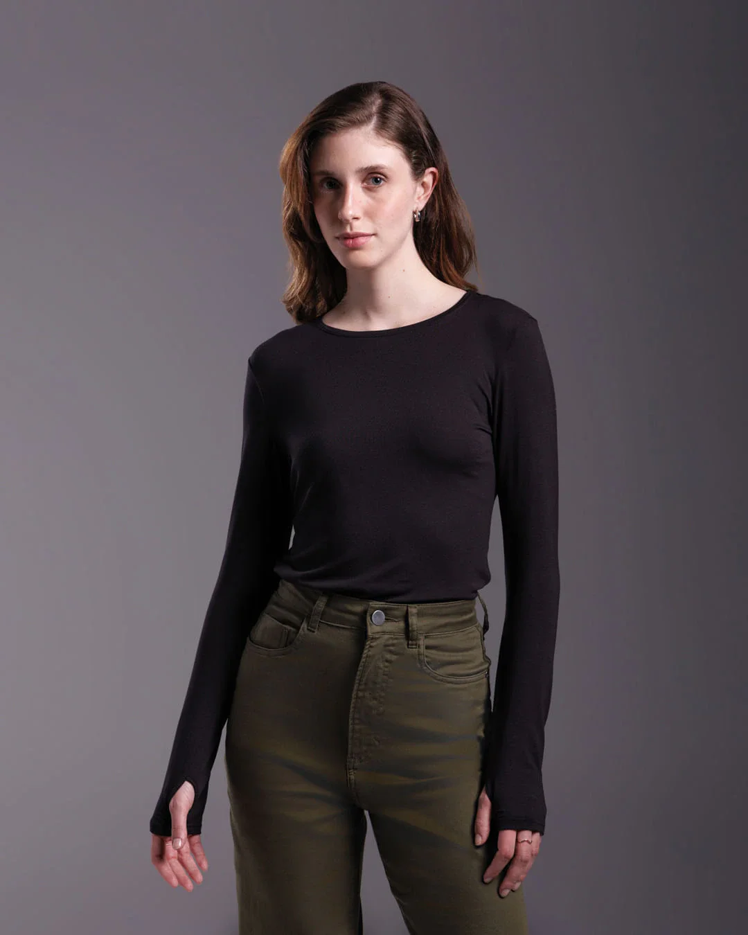 Tech T-Shirt Modal Manga Longa Feminina - BASICAMENTE