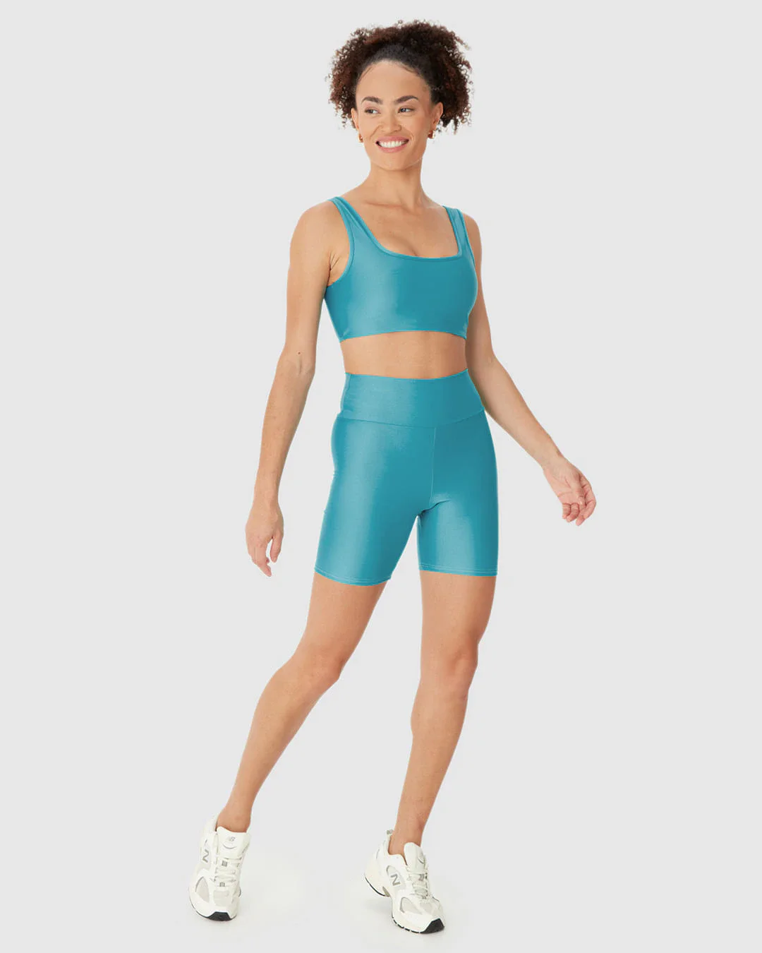 Shorts Esportivo Feminino Básico Em Malha Com Proteção UV50+ Malwee Active