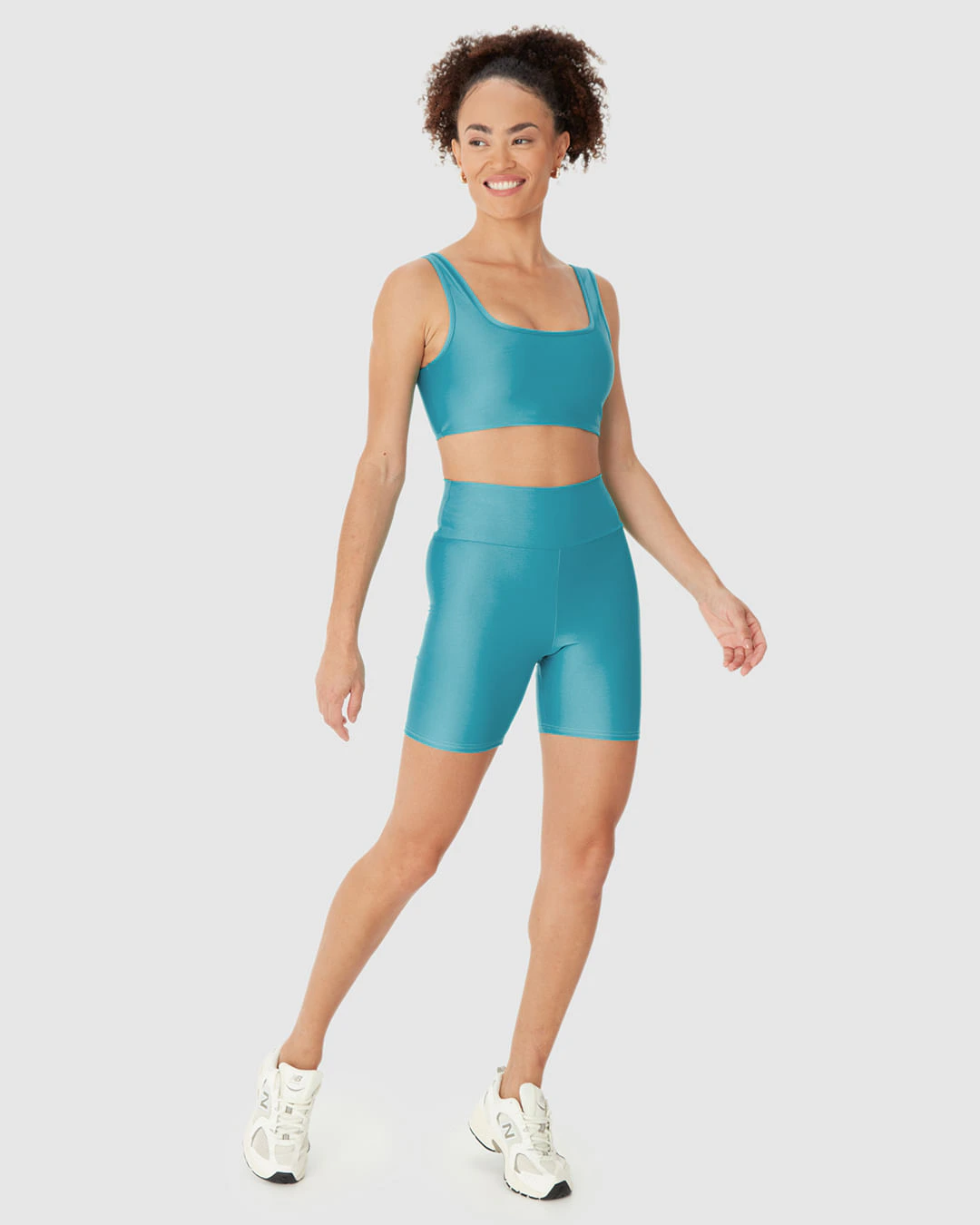 Shorts Esportivo Feminino Básico Em Malha Com Proteção UV50+ Malwee Active