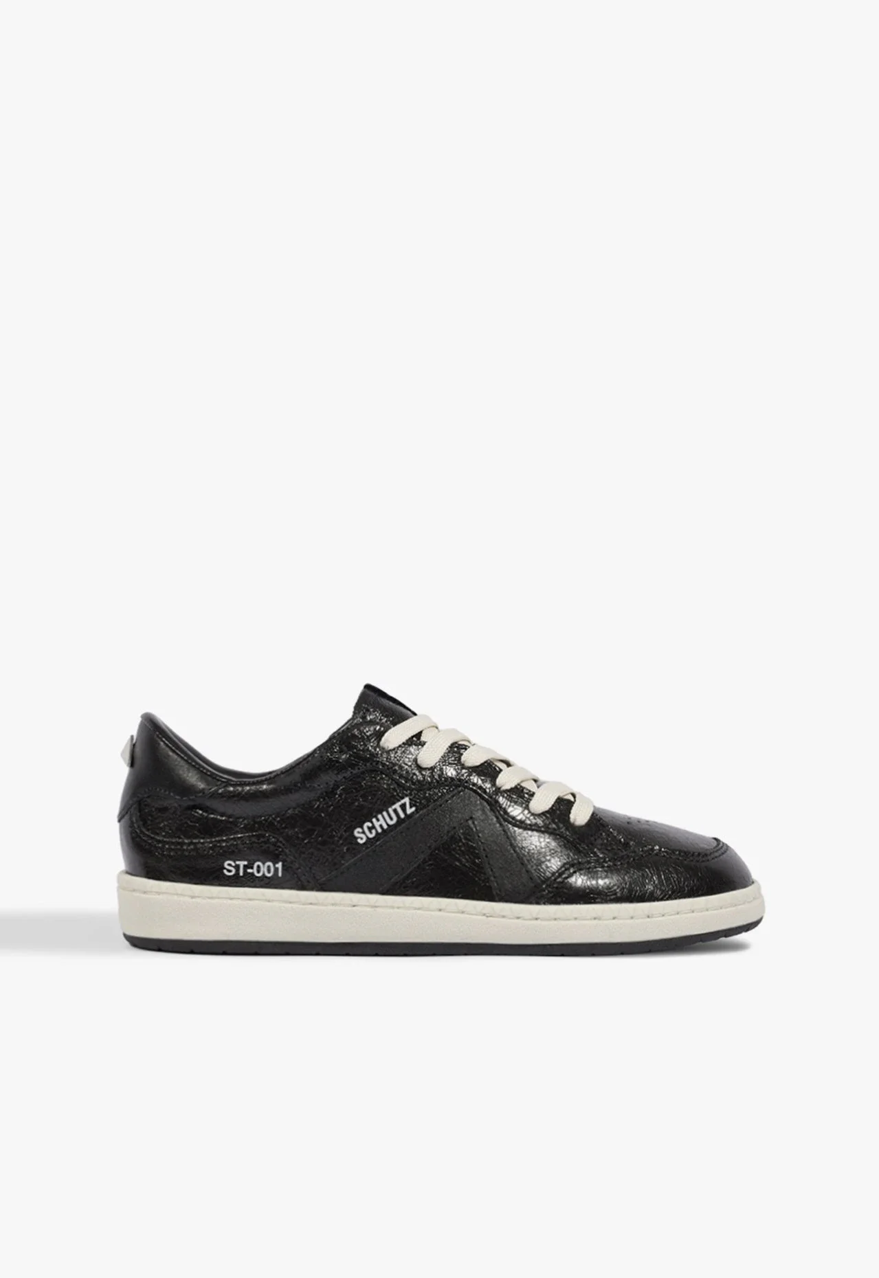 Tênis St 002 Couro Preto