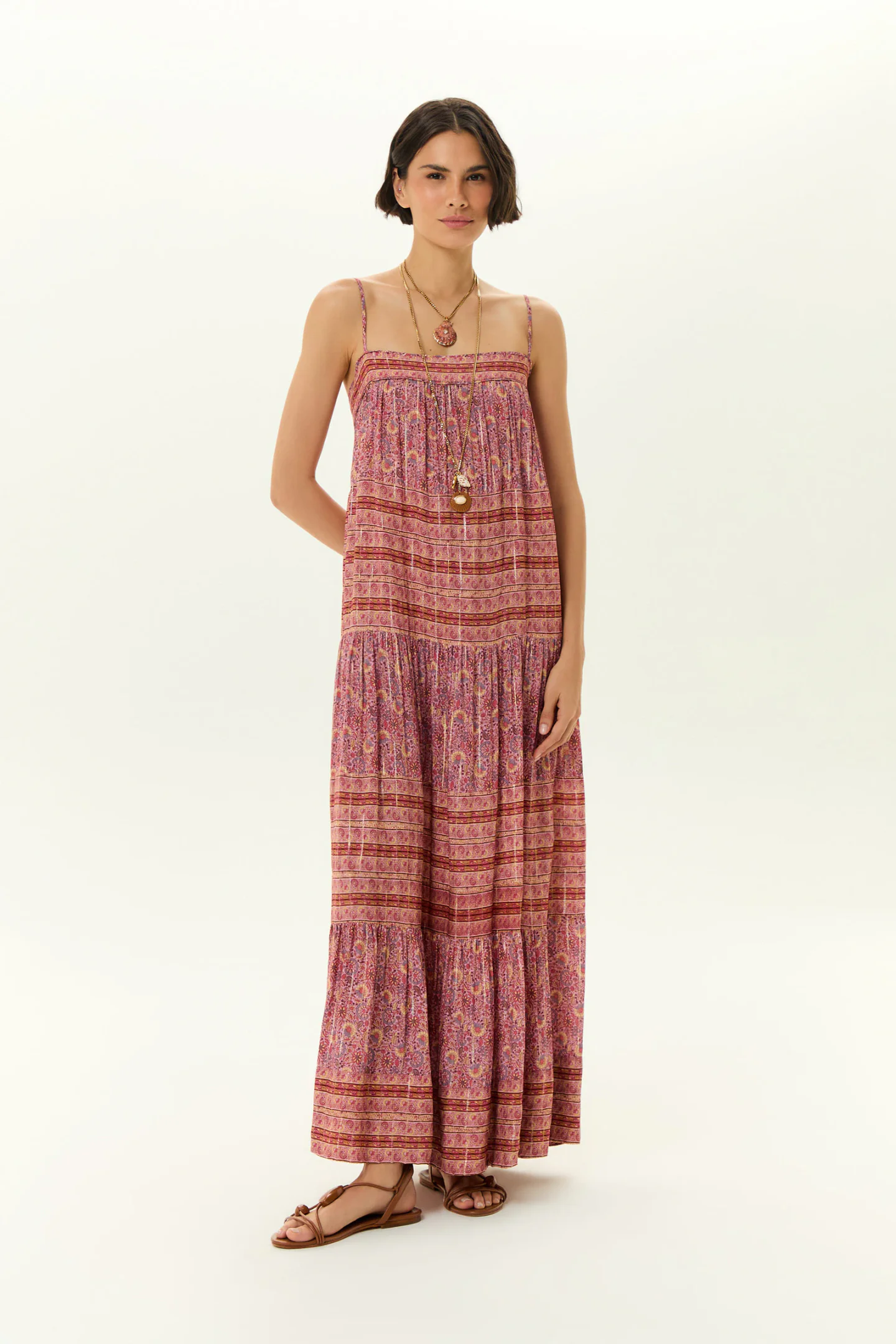 Vestido Midi Estampa Flori c