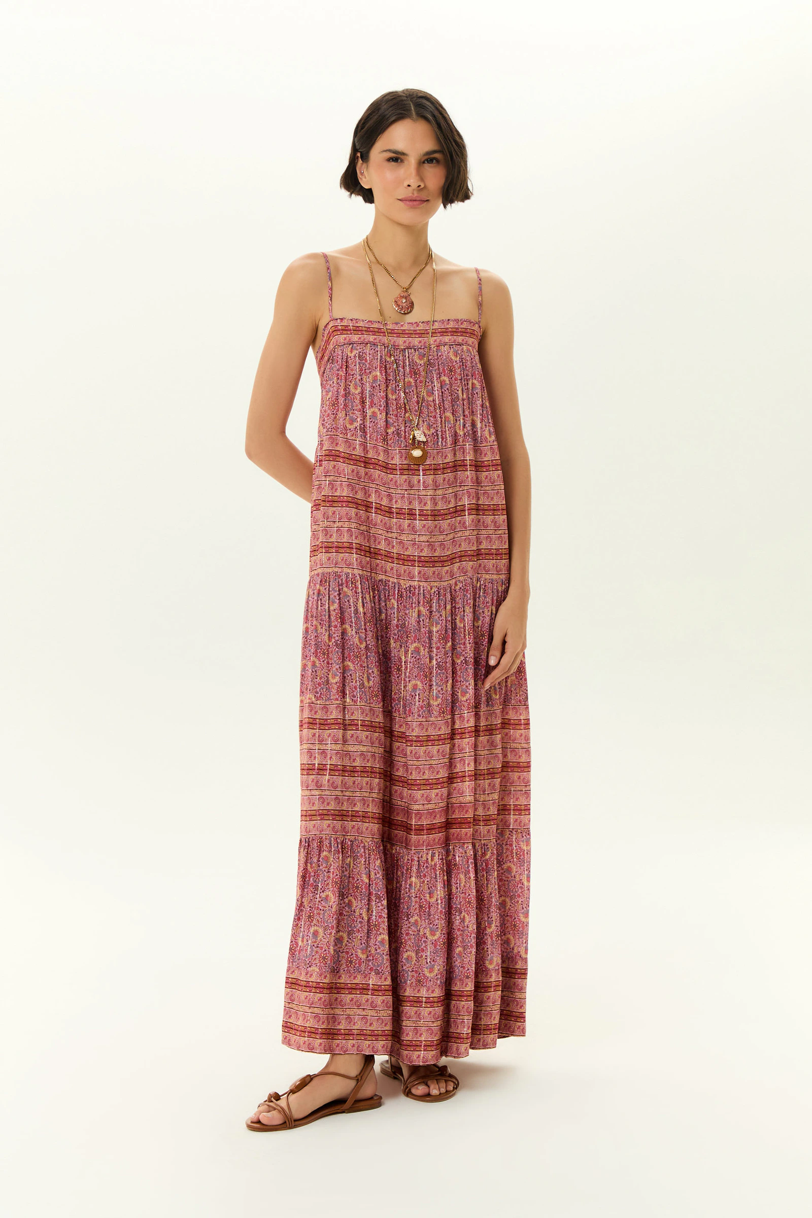 Vestido Midi Estampa Flori c