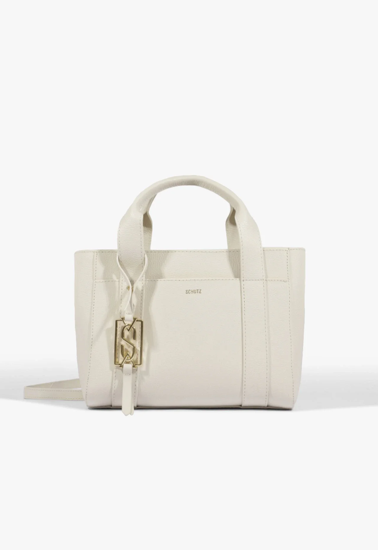 Bolsa Tote Claire Média Couro Branca