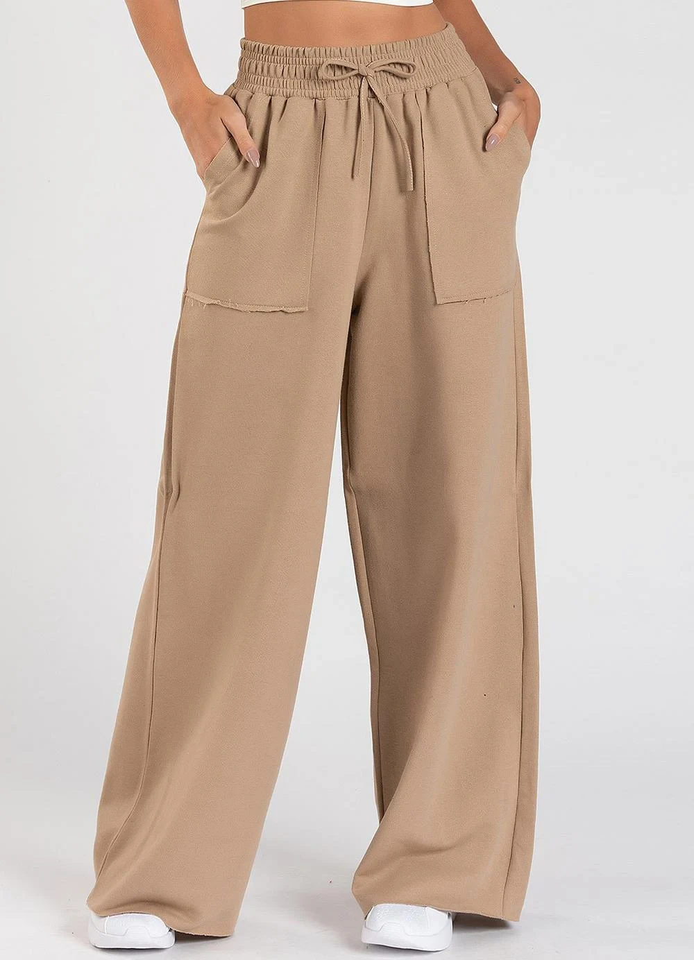 Meu Jeans - Calça Moletinho Wide Leg Val Terra