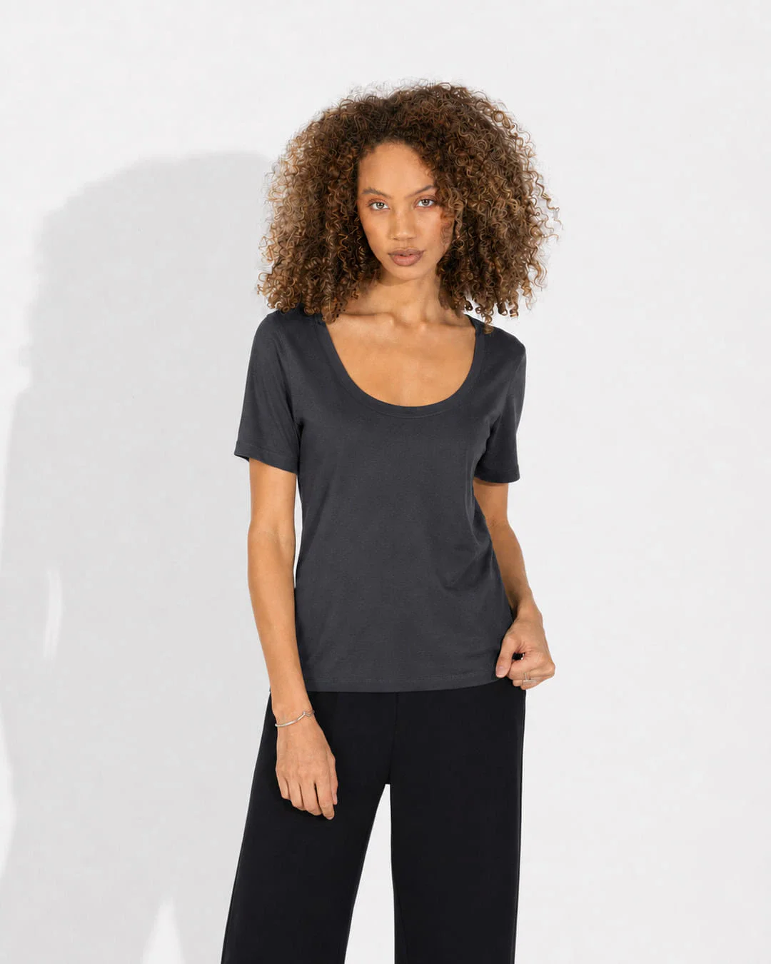 Camiseta Pima Gola U Feminina