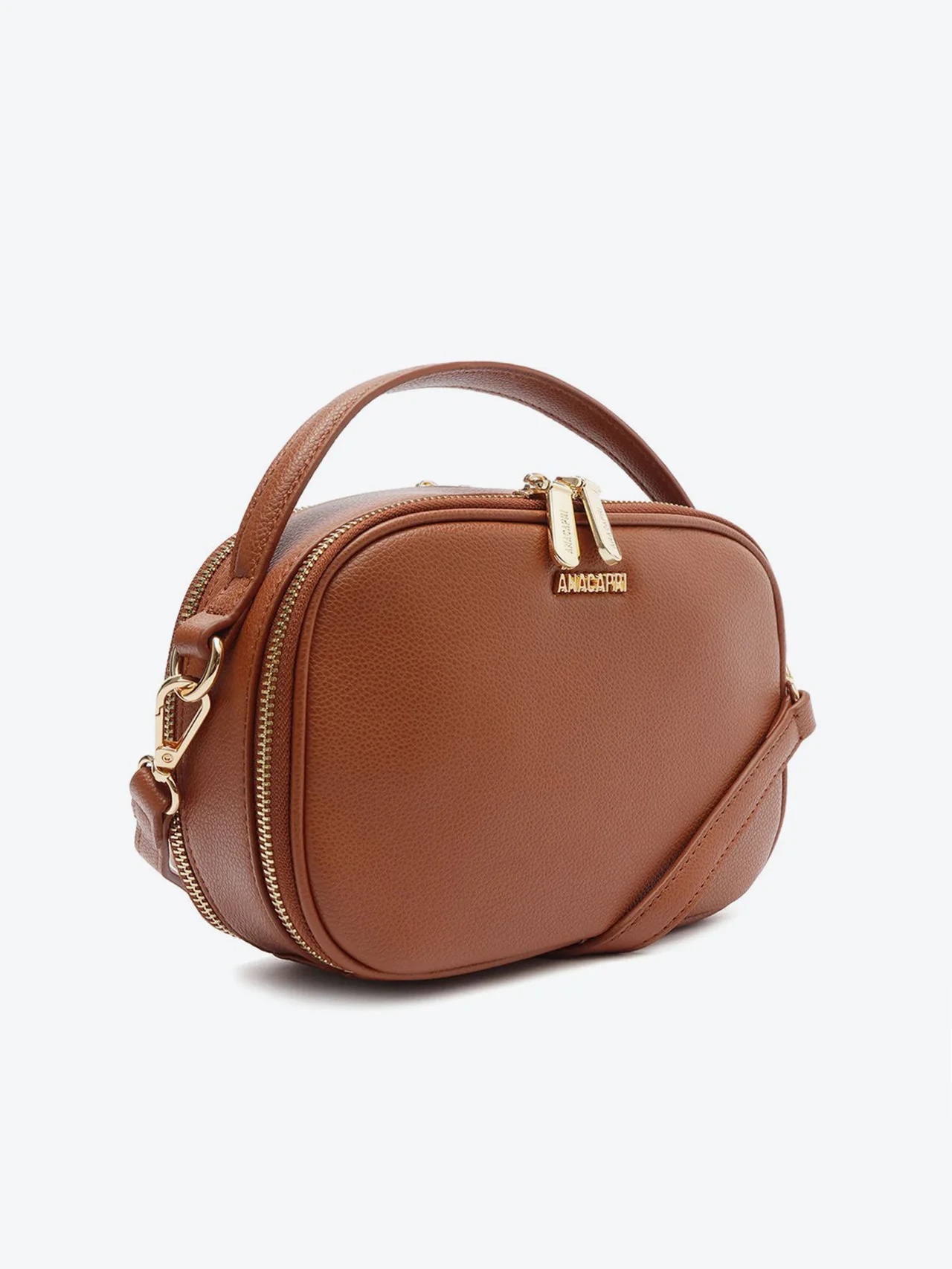 Bolsa Tiracolo Média Alça Redonda Marrom