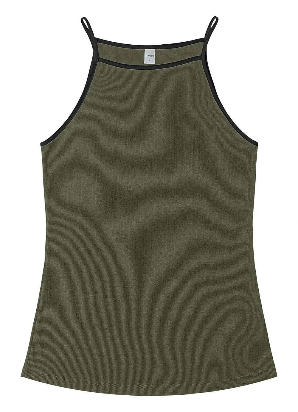 Rovitex - Regata Feminina em Ribana de Viscose Verde