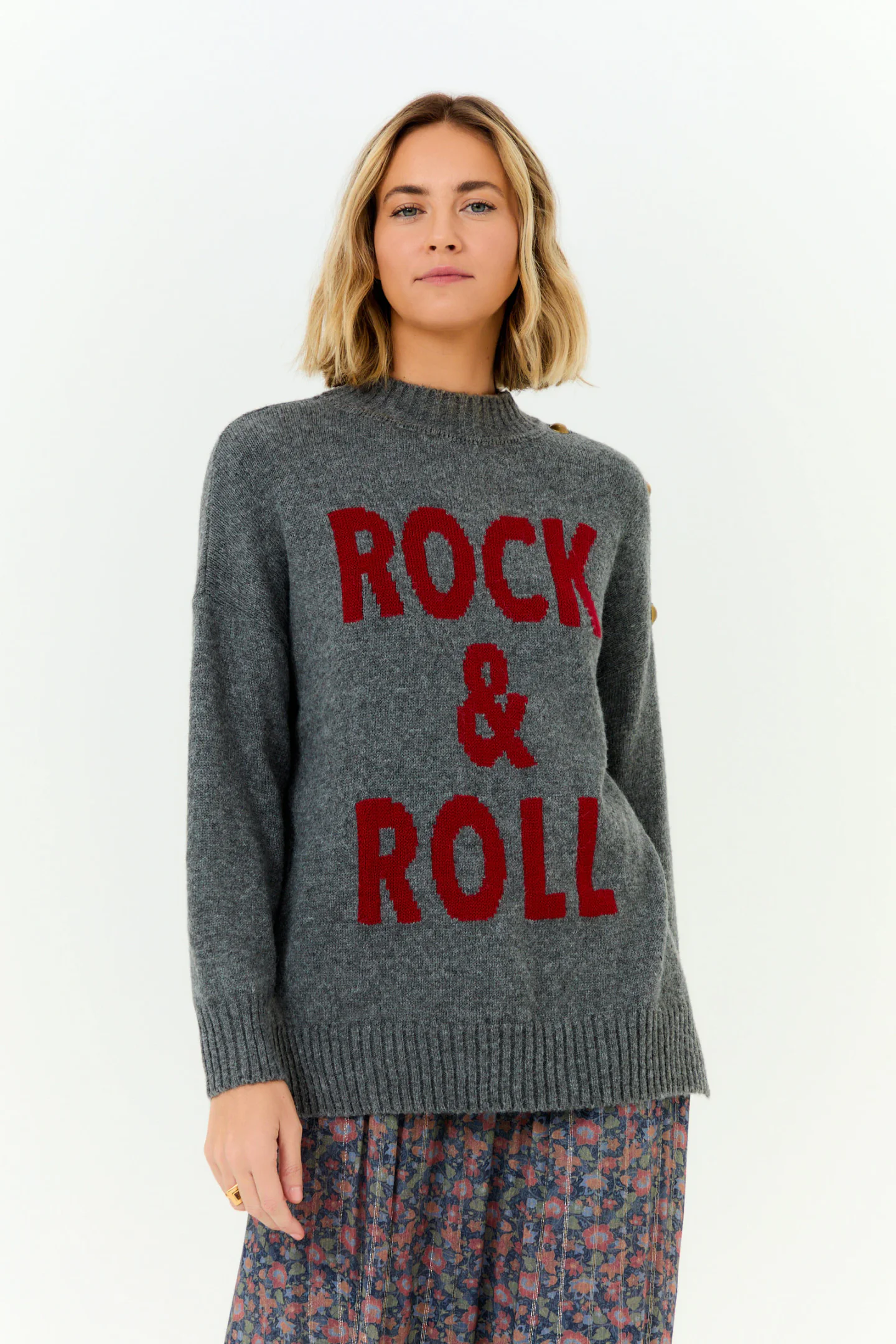 Pull Tricot Intarsia Rock & Roll