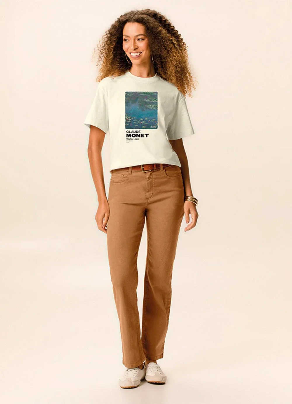 Malwee - Camiseta Comfort Monet Off White