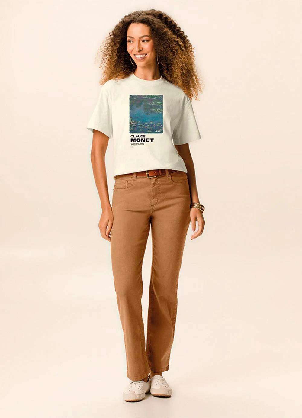 Malwee - Camiseta Comfort Monet Off White