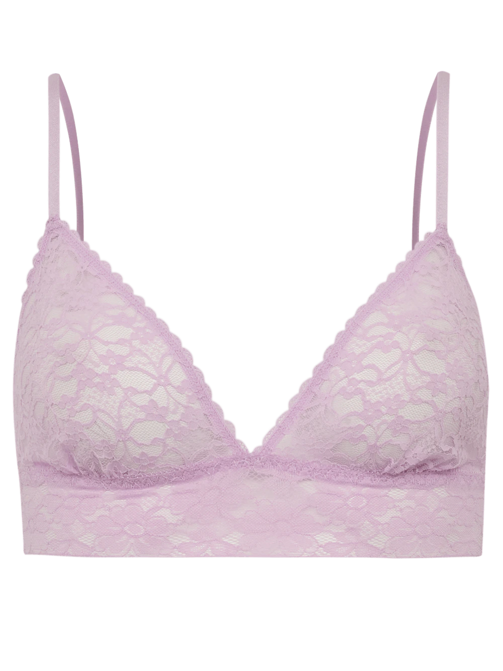Sutiã Triângulo Renda Sweet Lace Flor de Lavanda-Rosa