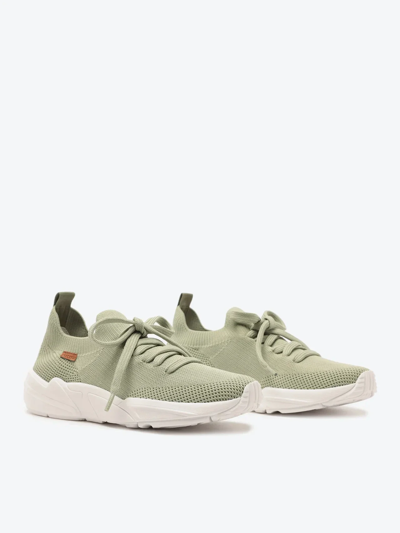 Tênis Sporty Malha Knit Verde