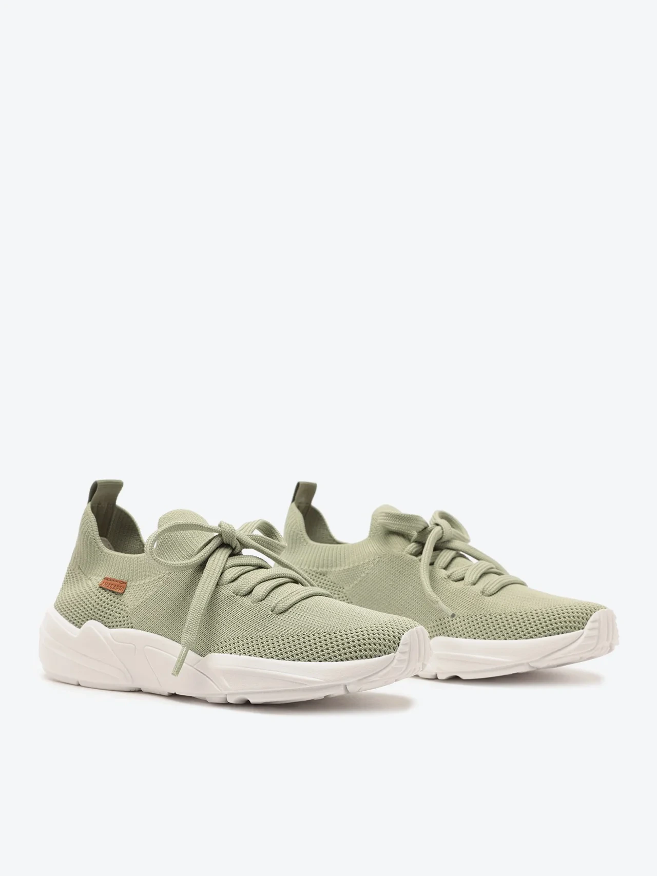Tênis Sporty Malha Knit Verde