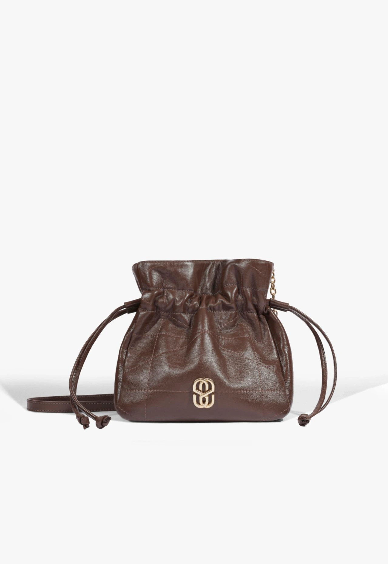 Bolsa Tiracolo Crossbody Steph Média Couro Marrom