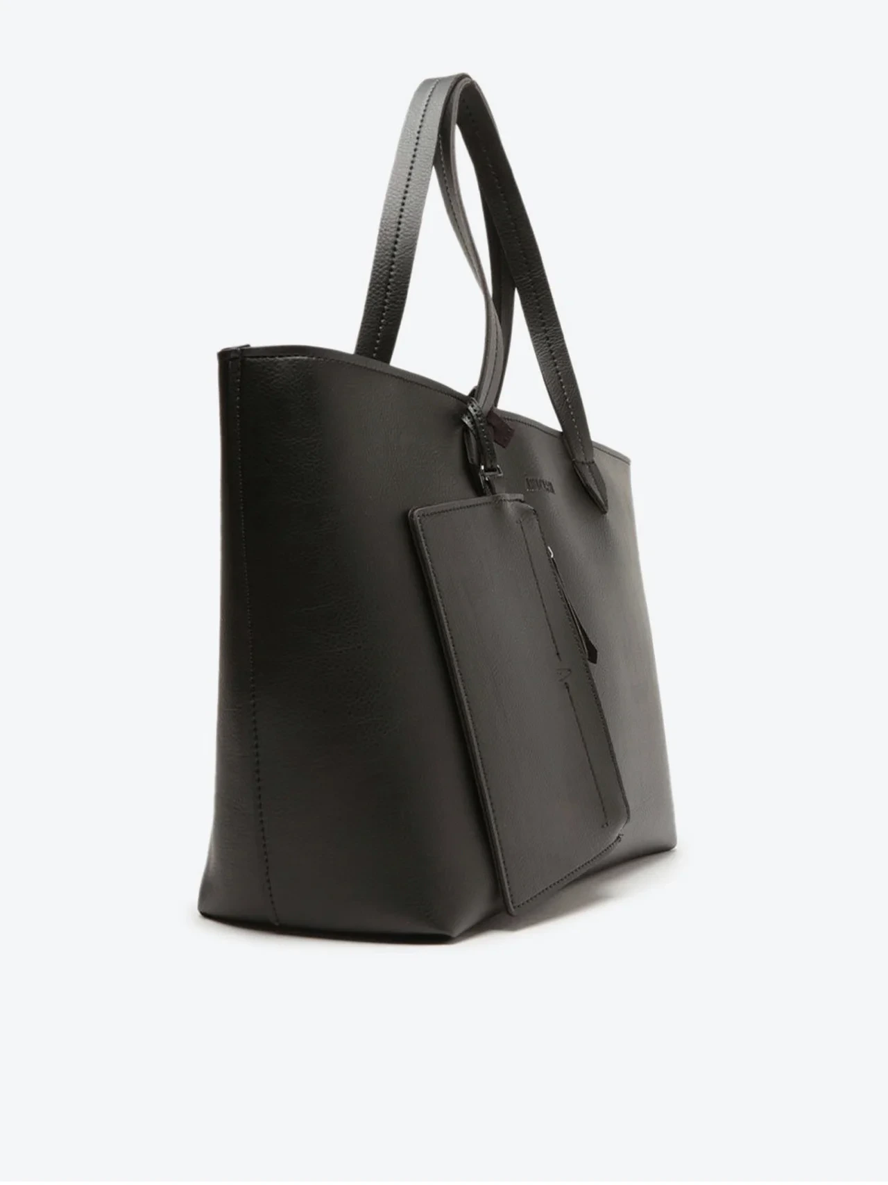 Bolsa Shopping Grande Com Pouch Preta