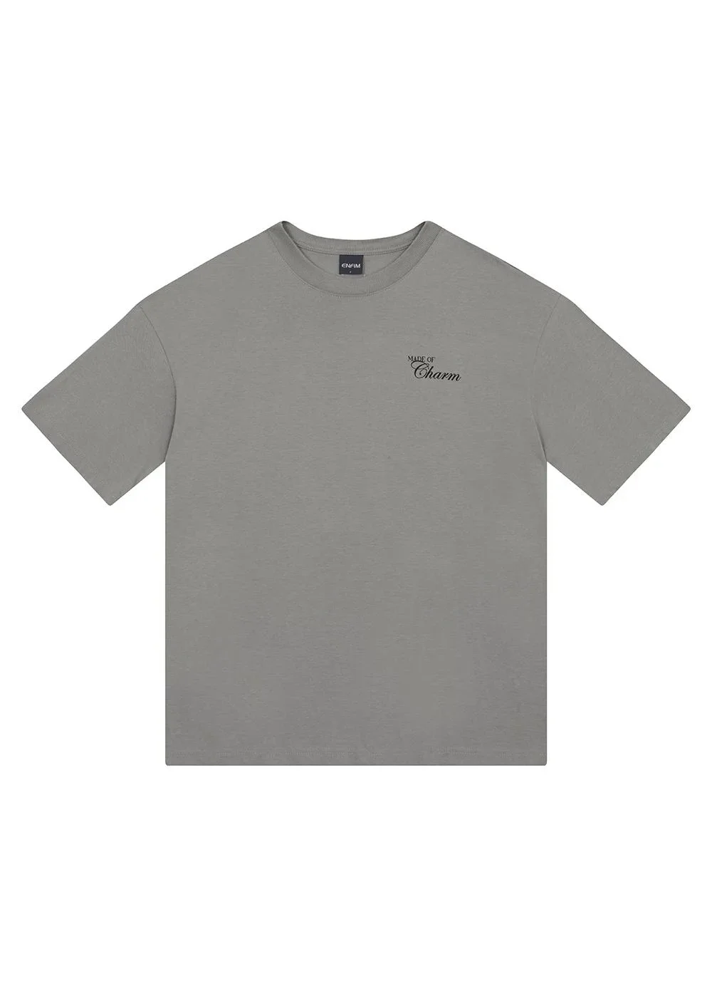Enfim - Camiseta Made Of Charm Cinza