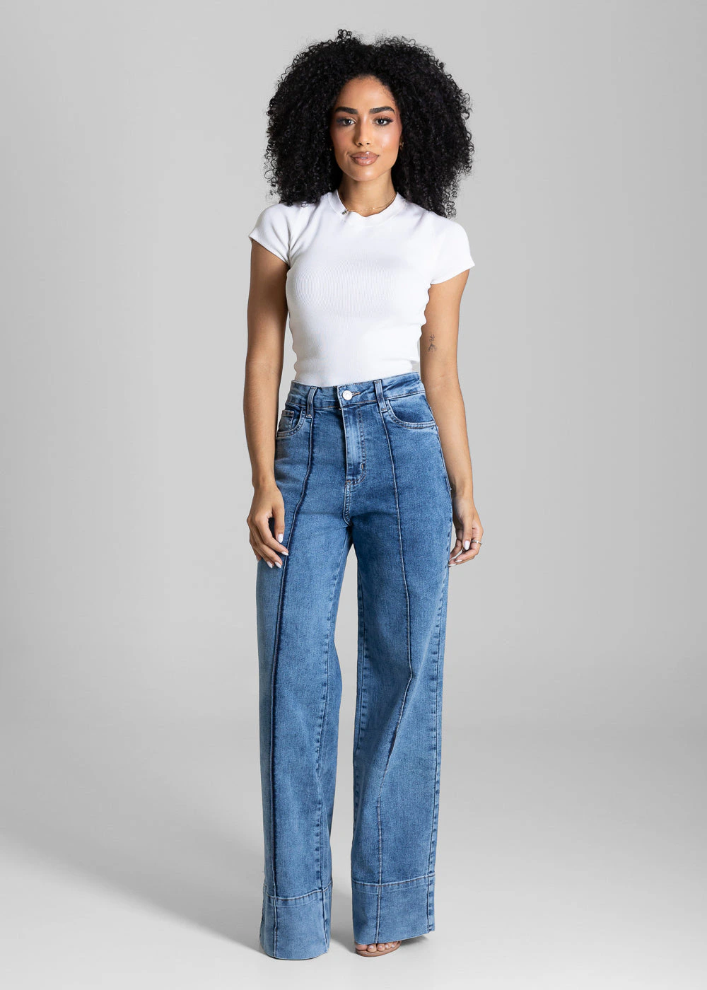 Calça Jeans Sawary Wide Leg - 284297 AZUL