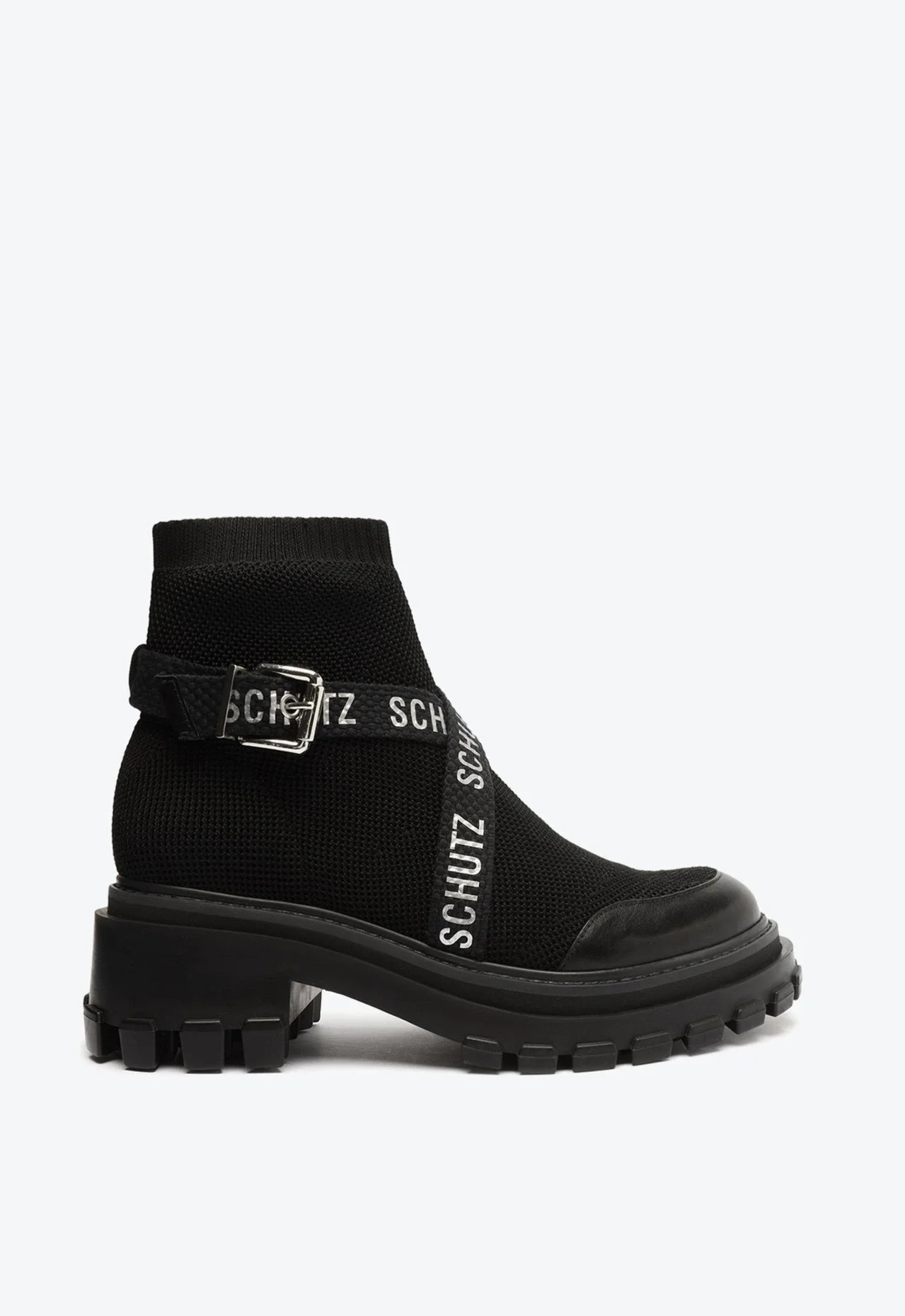 Bota Orly Knit Preta