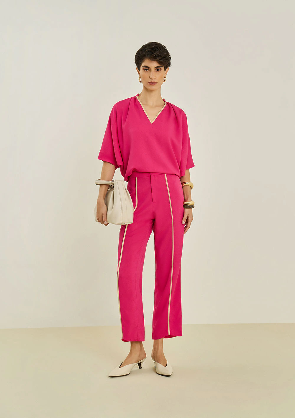 Calça Maria.Valentina Reta Alta Rosa