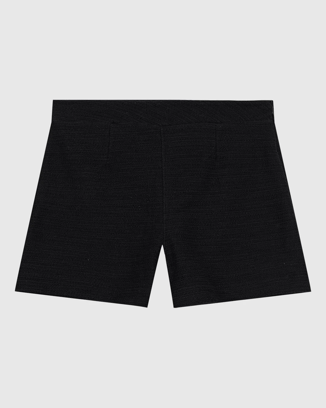 Shorts Feminino Alfaiataria Em Malha Texturizada - ENFIM