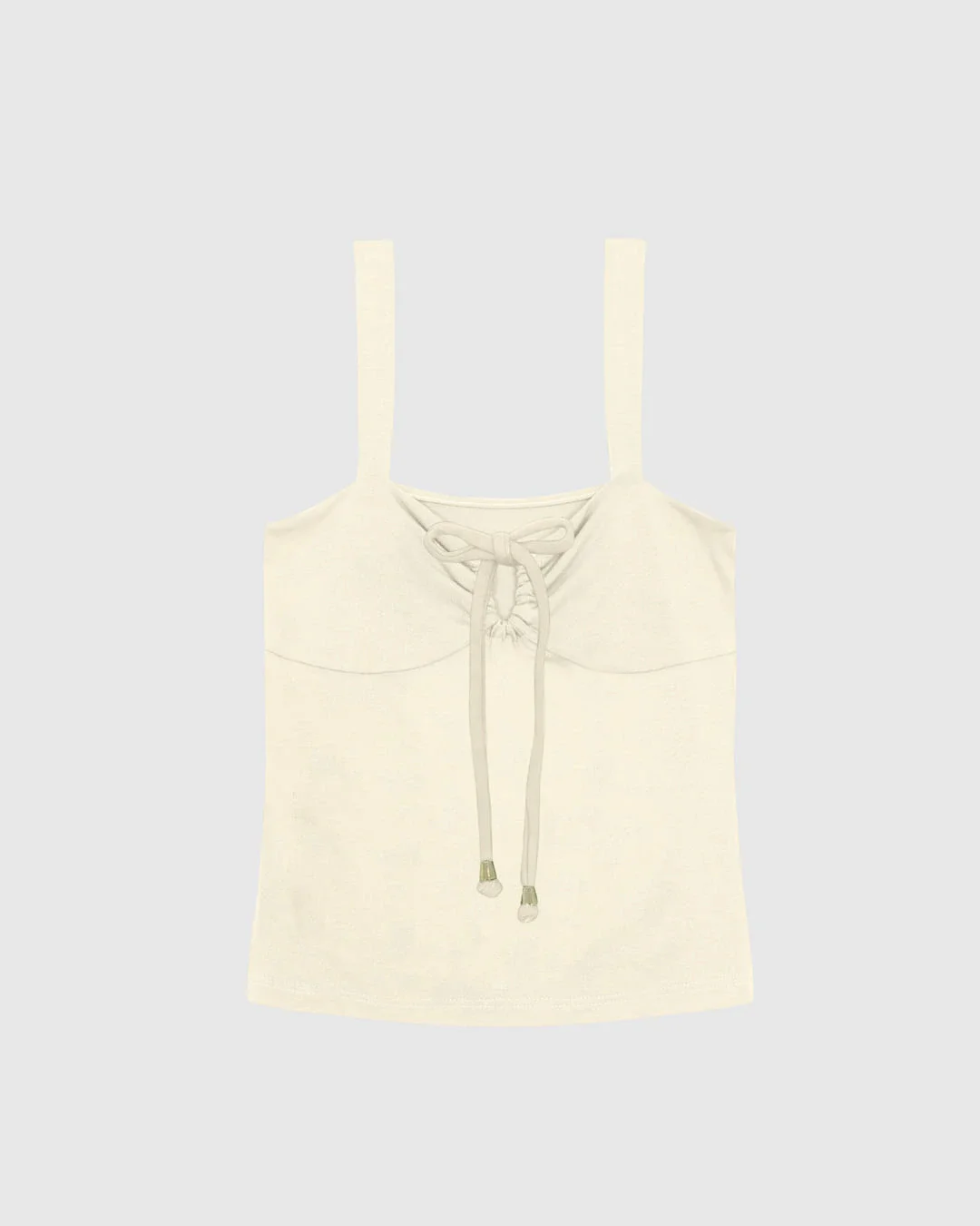 Regata Justa Feminina Decote Detalhe Ponteira Em Viscose Stretch - ENFIM