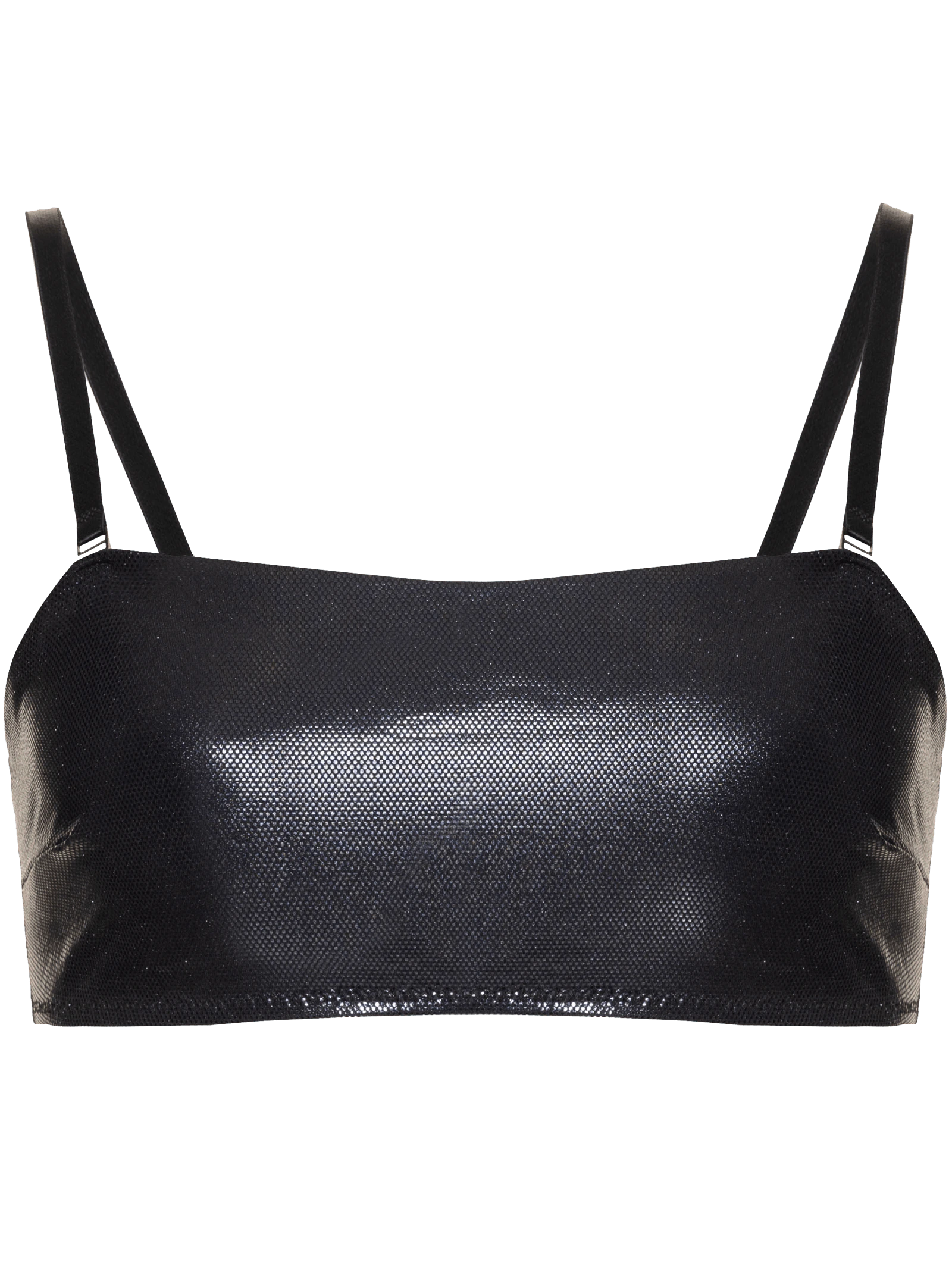 Top Faixa Metalizado Artemis Preto