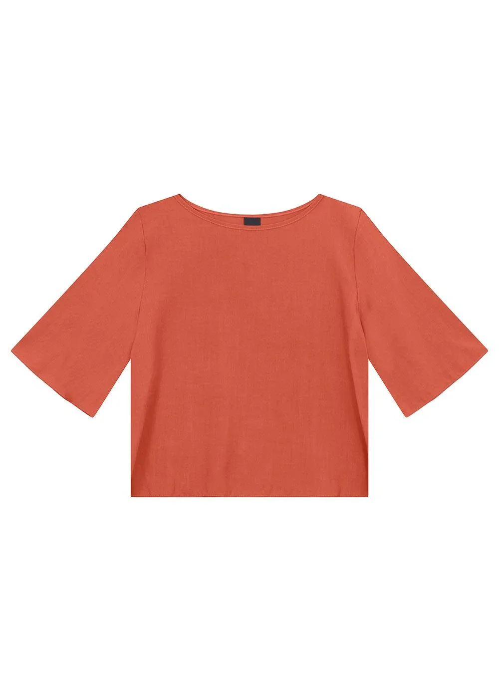 Enfim - Blusa Box em Viscose Terracota