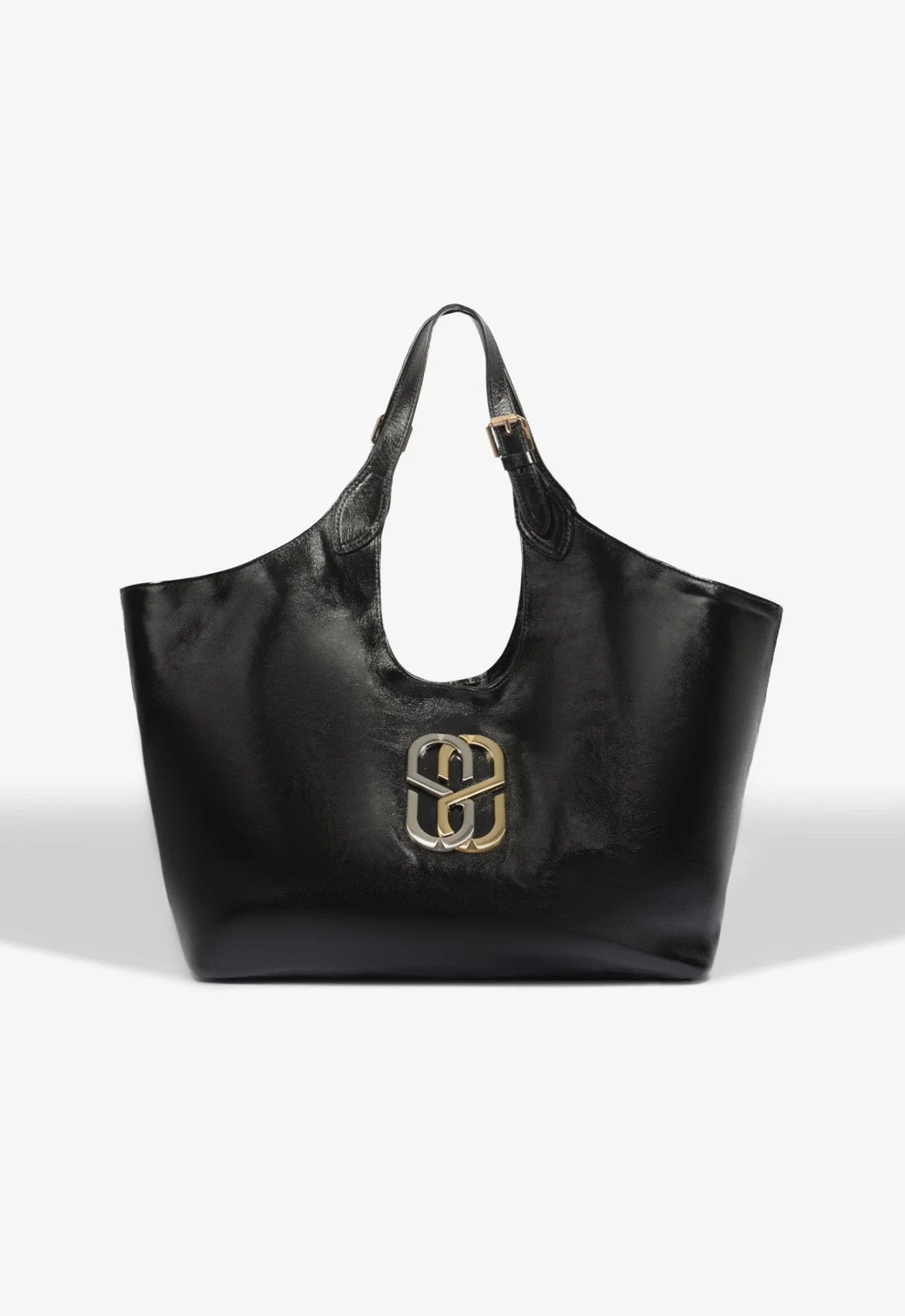 Bolsa Shopping Vegas Grande Couro Preta