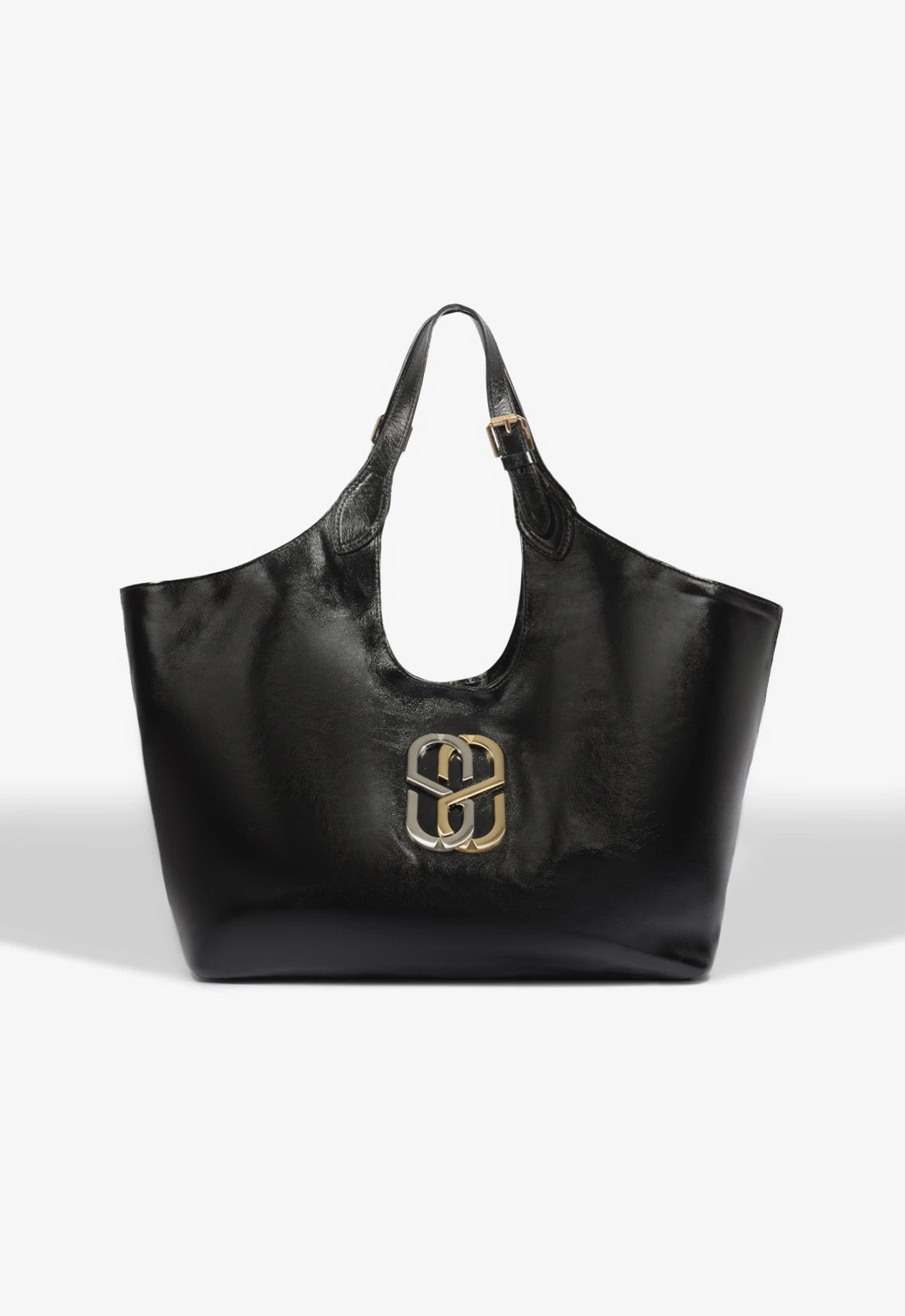 Bolsa Shopping Vegas Grande Couro Preta