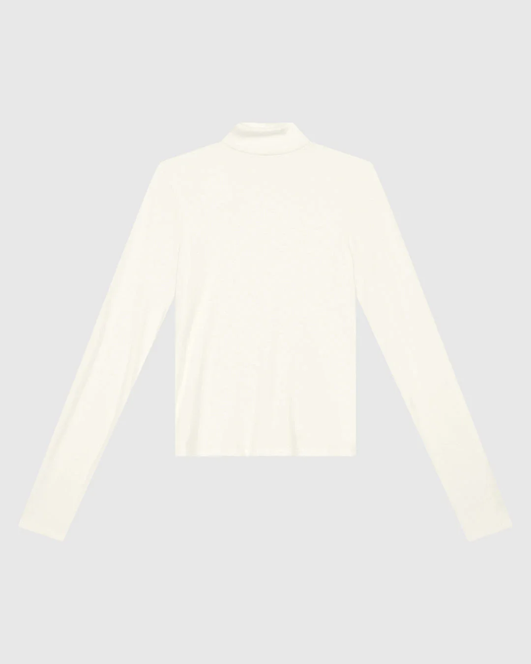 Blusa Básica Feminina Gola Alta Manga Longa Em Malha Viscose Canelada - ENFIM