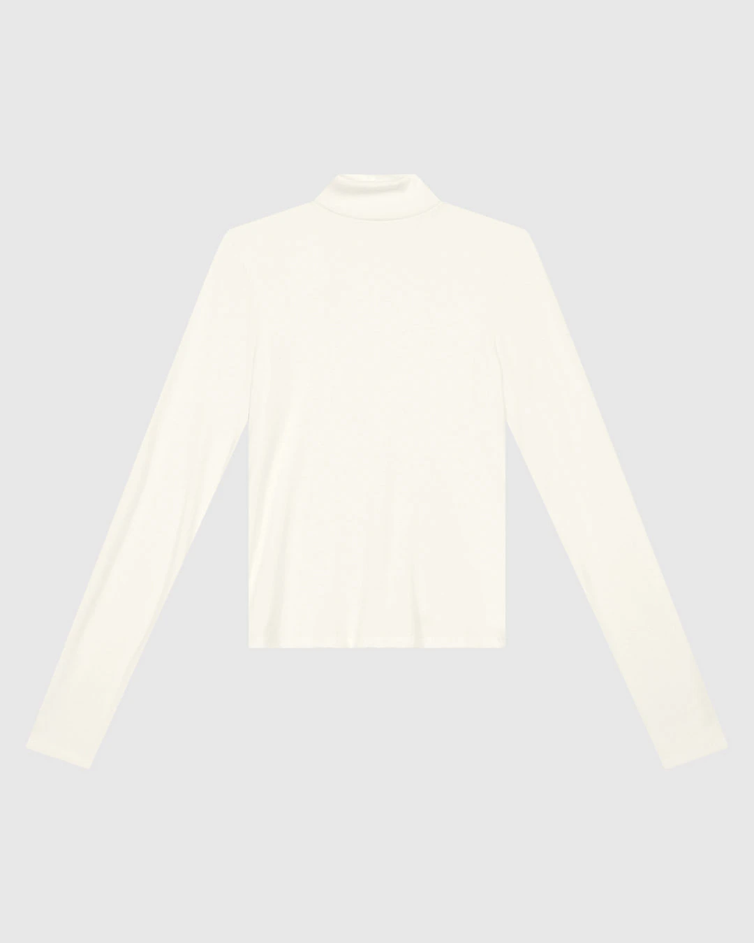 Blusa Básica Feminina Gola Alta Manga Longa Em Malha Viscose Canelada - ENFIM