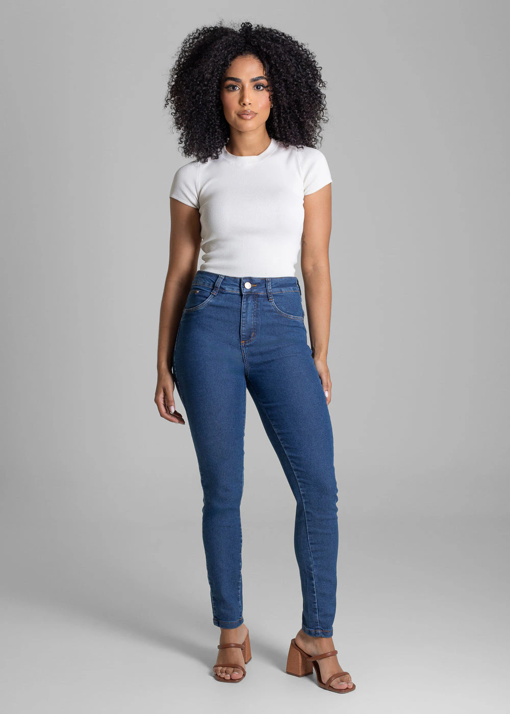 Calça Jeans Sawary Heart - 282227 AZUL