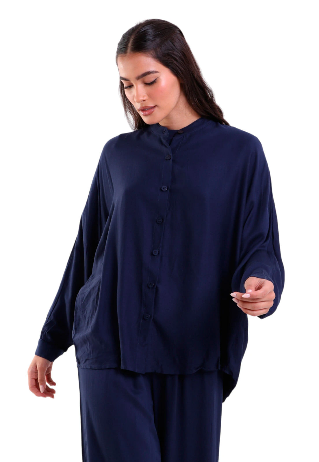 Camisa Feminina Heavy Twill Oversized Manga Longa