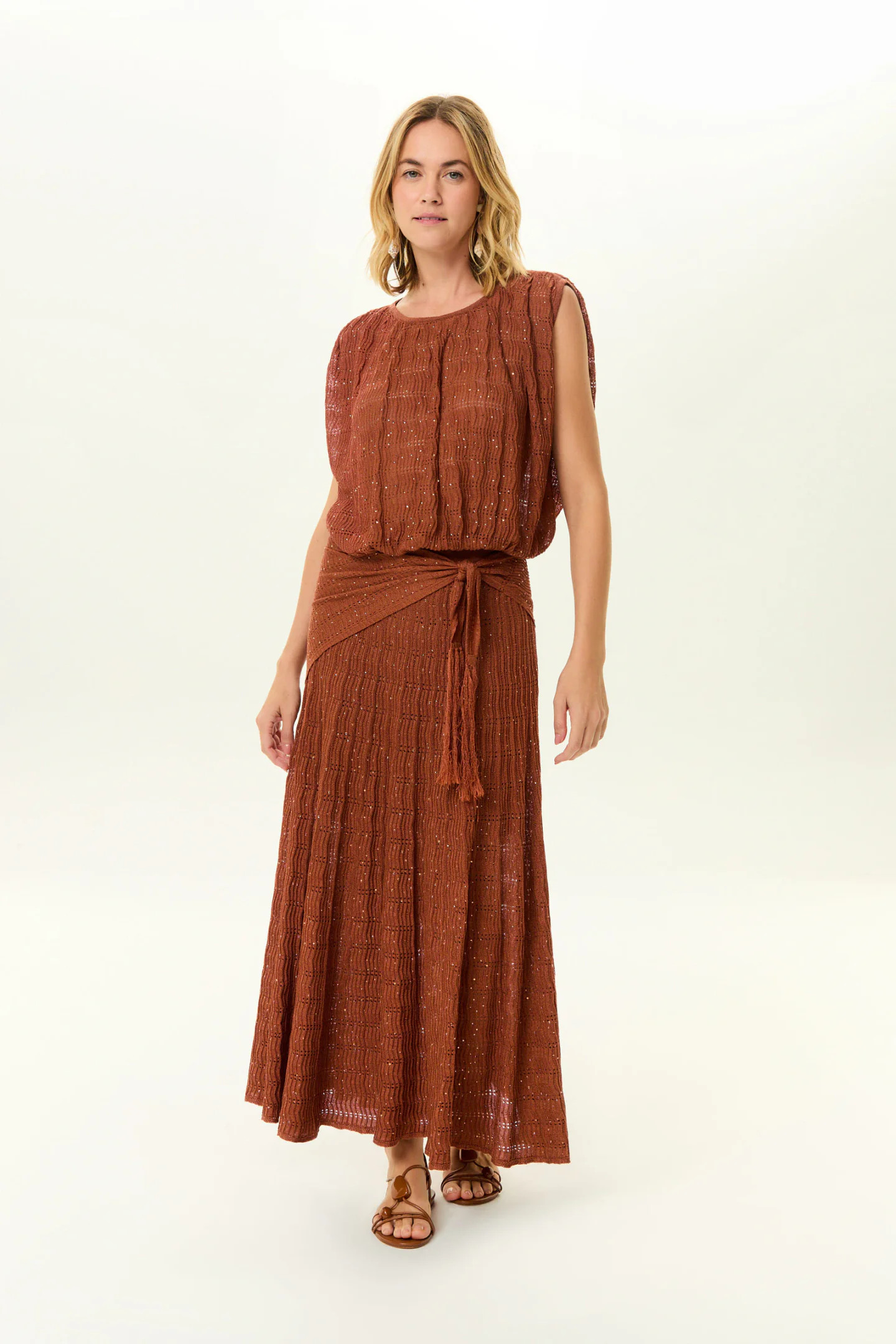 Saia Tricot Ponto Listras