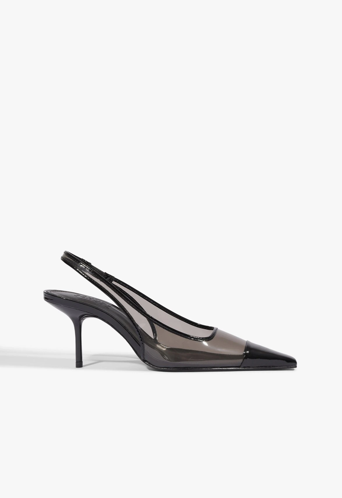 Scarpin Bico Fino Verniz Preta