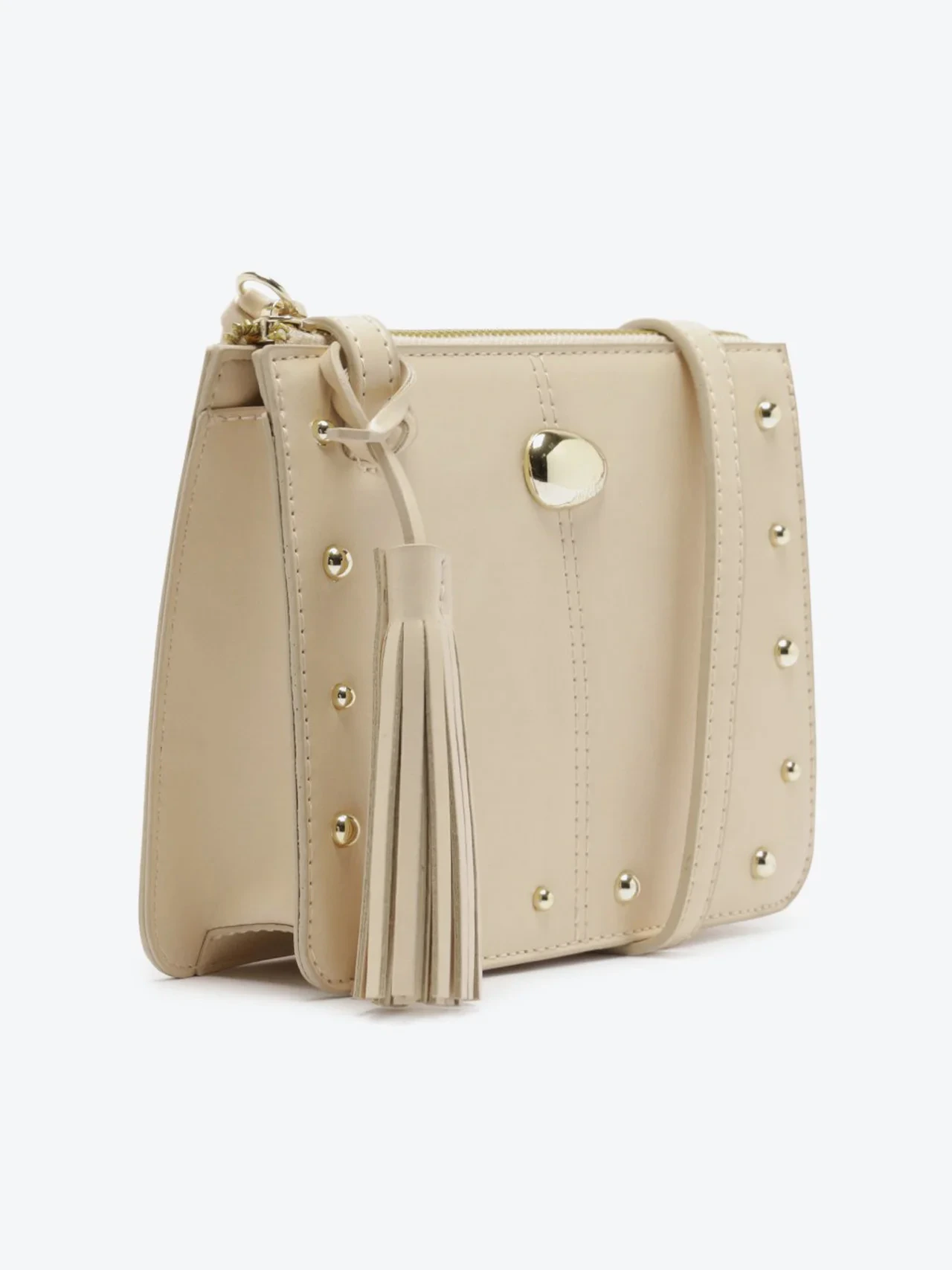 Bolsa Tiracolo Média Boho Branca