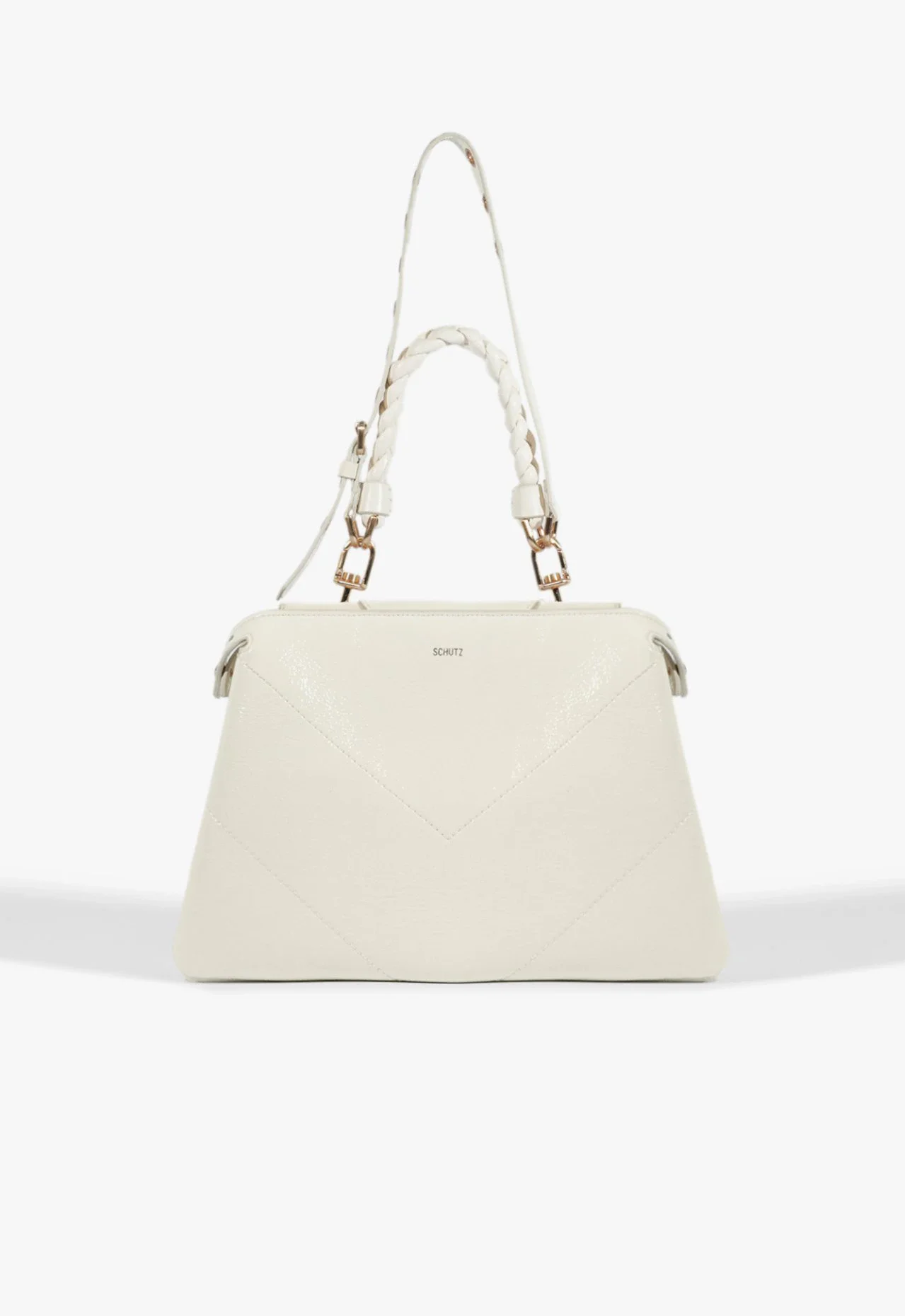 Bolsa Tote Flare Couro Branco