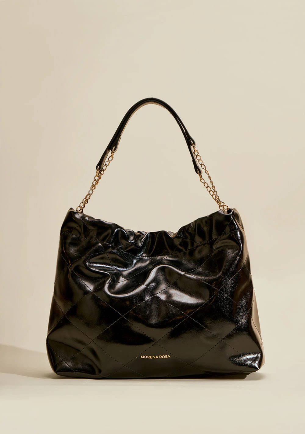 Bolsa Hobo Alça Corda Preto